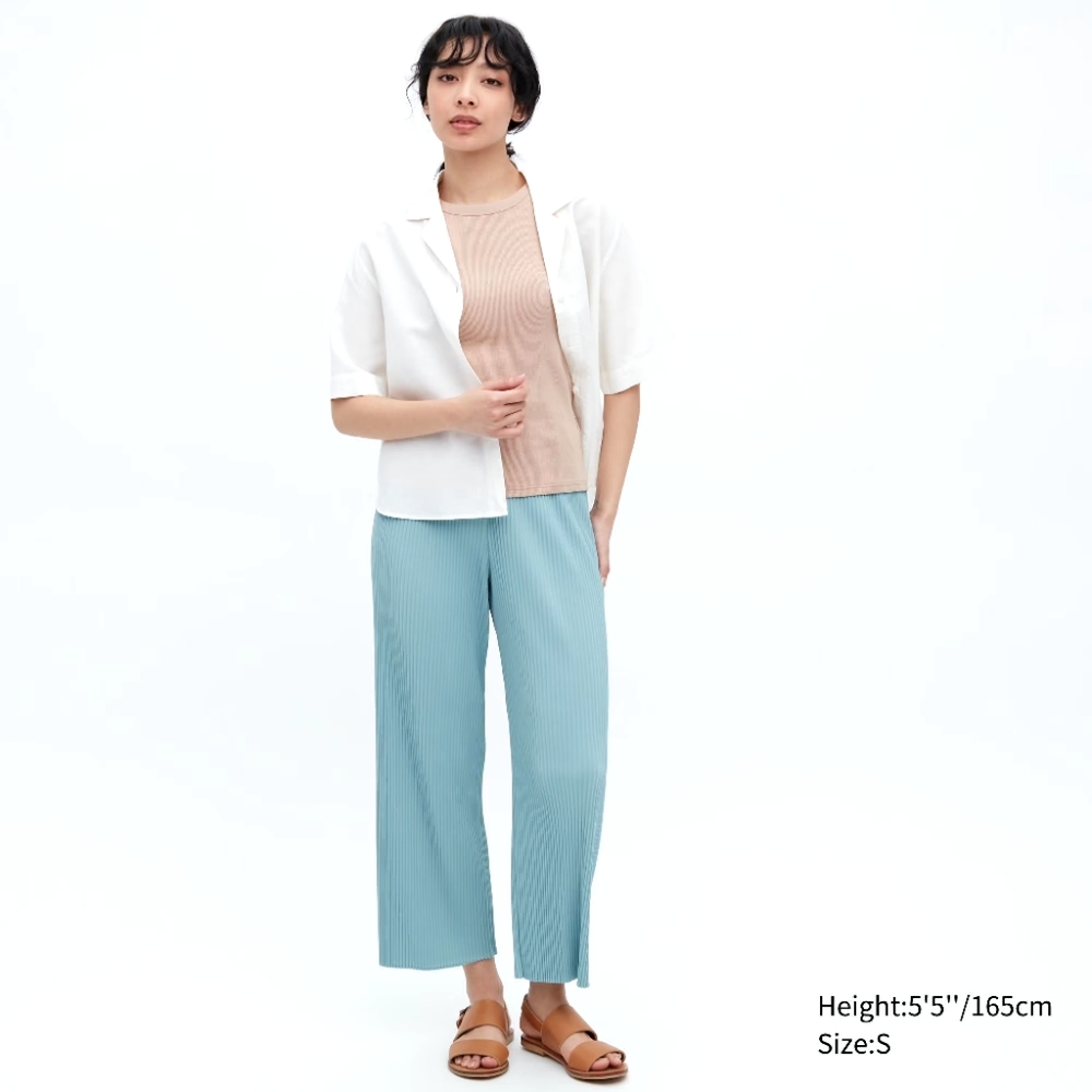 NWT Uniqlo Pleated Straight Pants